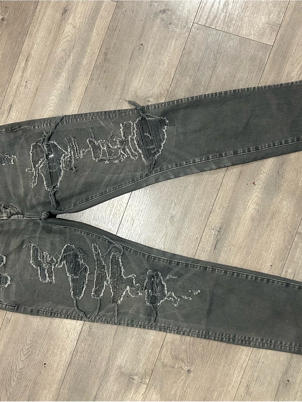American Eagle Outfitters Black Distressed  Jeans